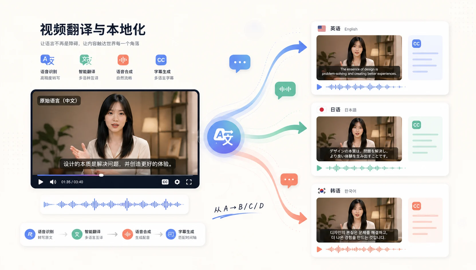 视频翻译 产品介绍图